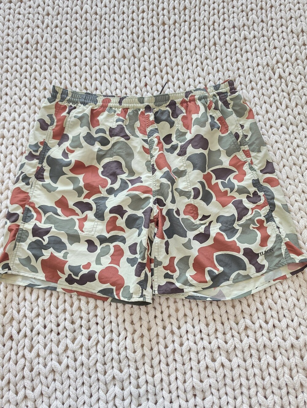 Filson Oxbow Lake Trunks - Shrub Camo, NWTs, Size Large